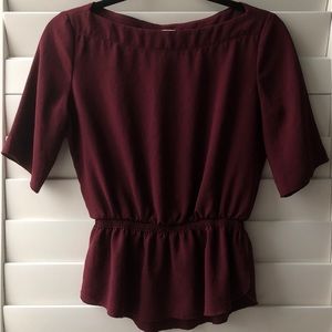 Wilfred Boatneck Peplum Blouse